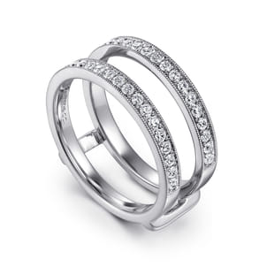 14K White Gold Diamond Ring Enhancer