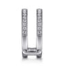 Enhancer Wedding Ring in 14k White Gold with Round Natural Diamond at Gabriel & Co.