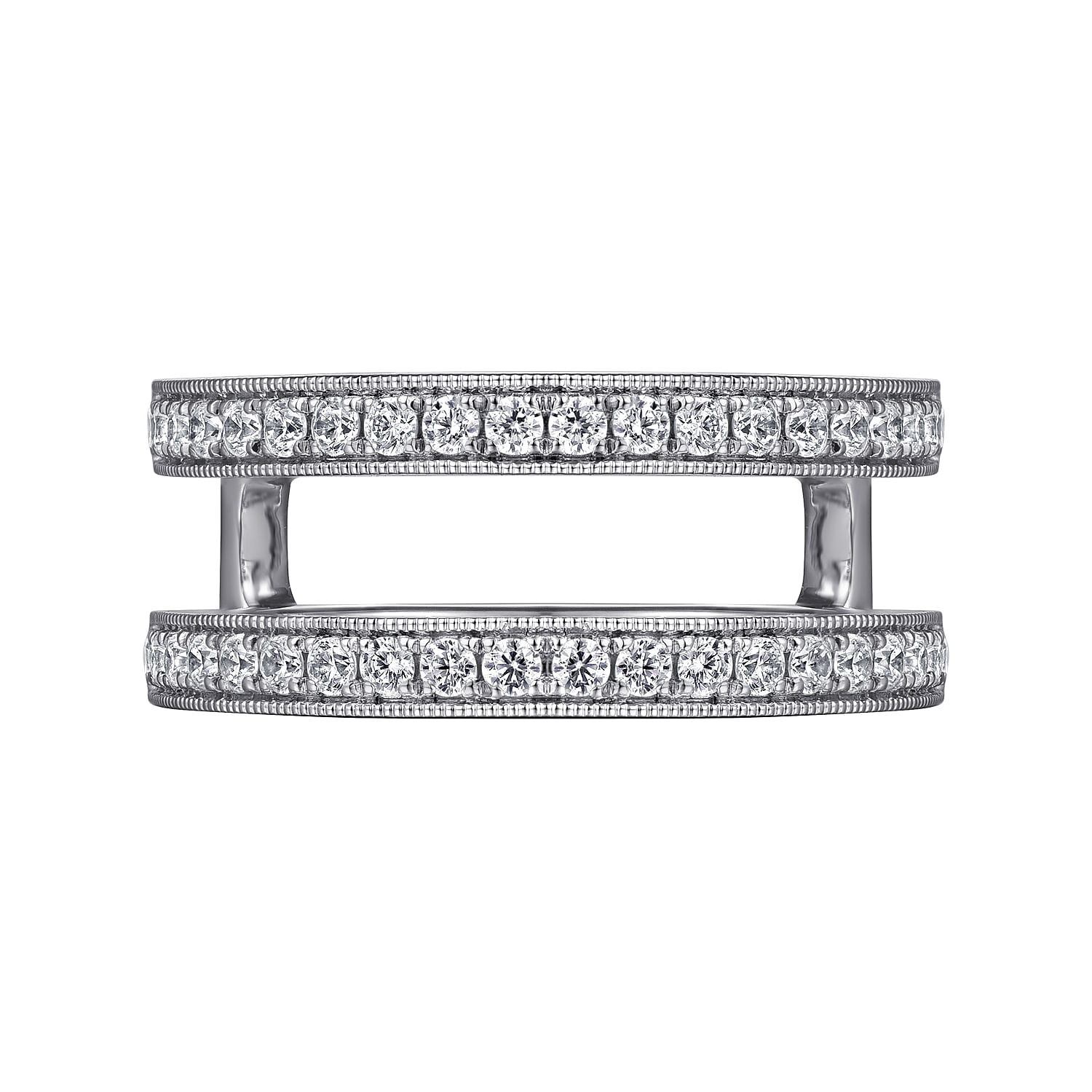 14K White Gold Diamond Ring Enhancer