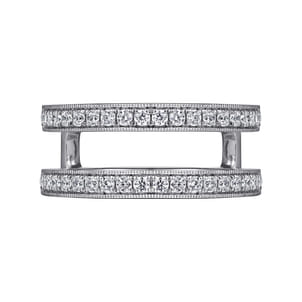 14K White Gold Diamond Ring Enhancer
