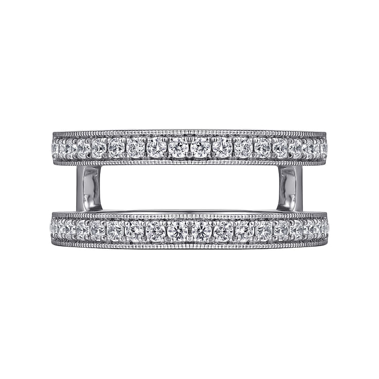 14K White Gold Diamond Ring Enhancer