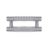 Enhancer Wedding Ring in 14k White Gold with Round Natural Diamond at Gabriel & Co.