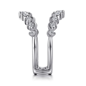 14K White Gold Diamond Ring Enhancer