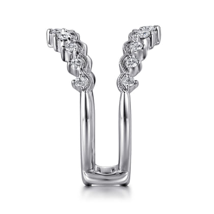 14K White Gold Diamond Ring Enhancer