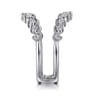 Enhancer Wedding Ring in 14k White Gold with Round Natural Diamond at Gabriel & Co.