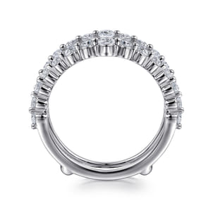 14K White Gold Diamond Ring Enhancer