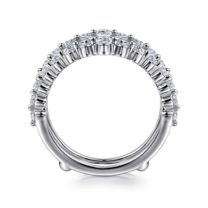 14K White Gold Diamond Ring Enhancer