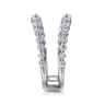 Enhancer Wedding Ring in 14k White Gold with Round Natural Diamond at Gabriel & Co.