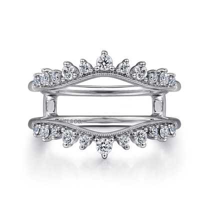 14K White Gold Diamond Ring Enhancer