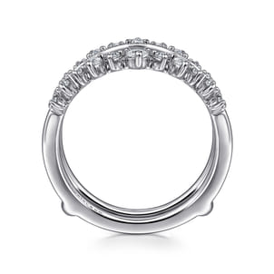 14K White Gold Diamond Ring Enhancer