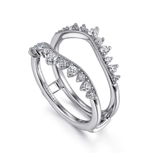 14K White Gold Diamond Ring Enhancer