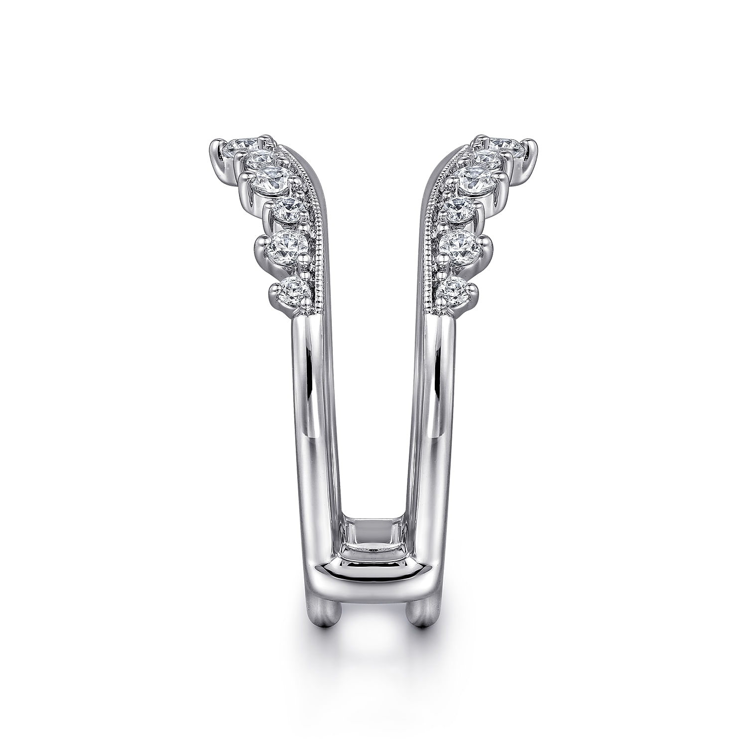 14K White Gold Diamond Ring Enhancer
