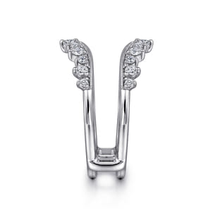 14K White Gold Diamond Ring Enhancer