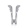 Enhancer Wedding Ring in 14k White Gold with Round Natural Diamond at Gabriel & Co.