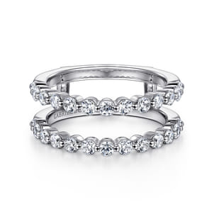 14K White Gold Diamond Ring Enhancer
