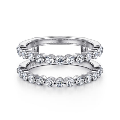14K White Gold Diamond Ring Enhancer