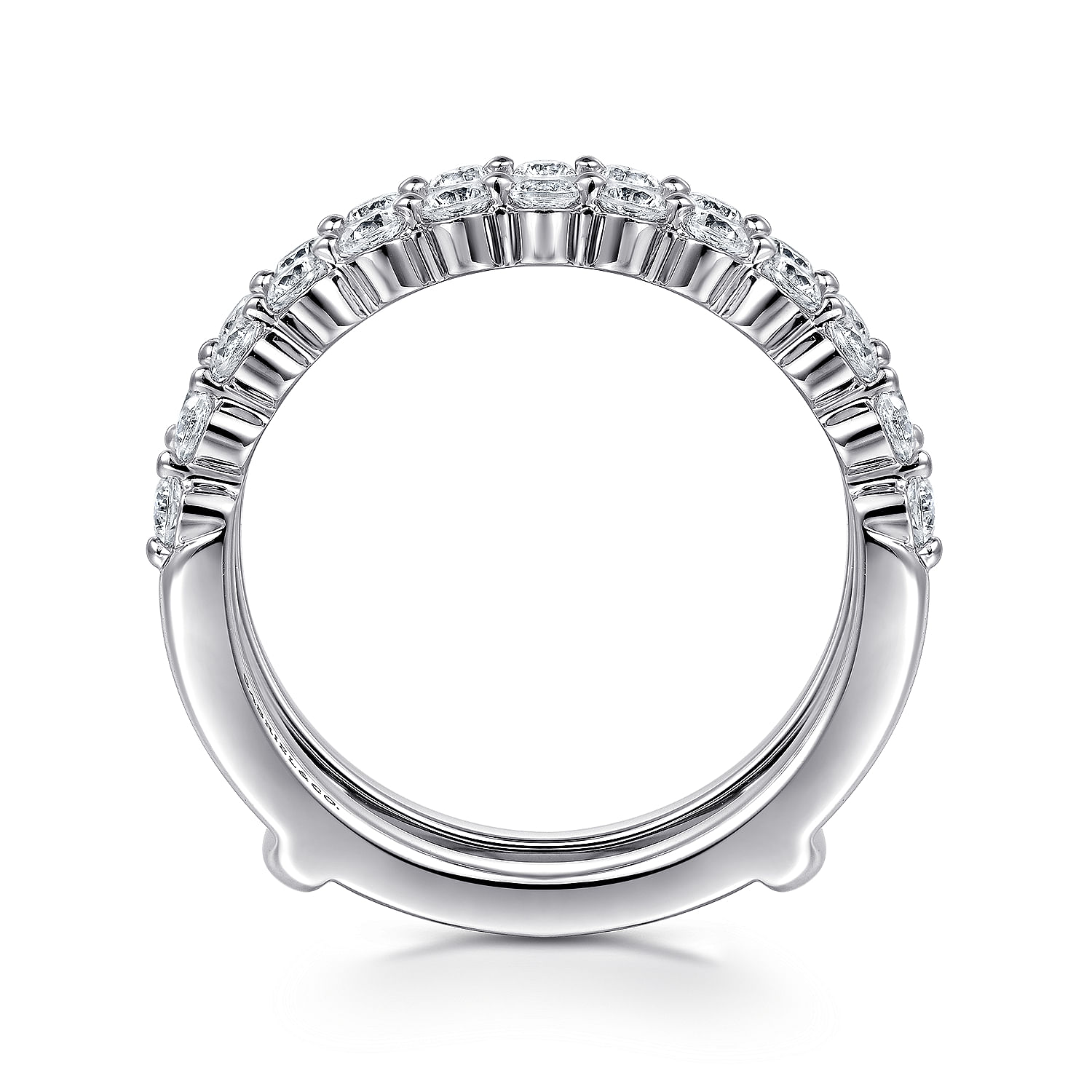 14K White Gold Diamond Ring Enhancer