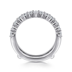 14K White Gold Diamond Ring Enhancer