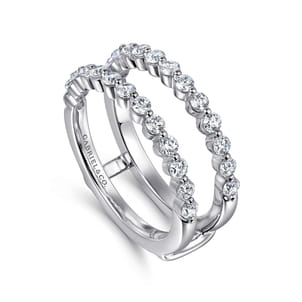 14K White Gold Diamond Ring Enhancer