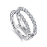 Enhancer Wedding Ring in 14k White Gold with Round Natural Diamond at Gabriel & Co.
