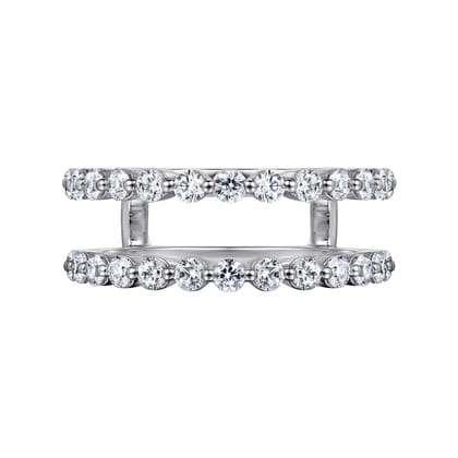 14K White Gold Diamond Ring Enhancer