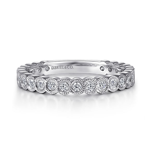 LADIES BANGLE 0.45CT ROUND DIAMOND 14K WHITE GOLD LADIES BANGLE 0.45CT ROUND DIAMOND 14K WHITE GOLD