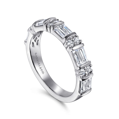 14K White Gold Diamond Ring