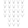 14K White Gold Diamond S Initial Pendant Necklace - 0.06 ct