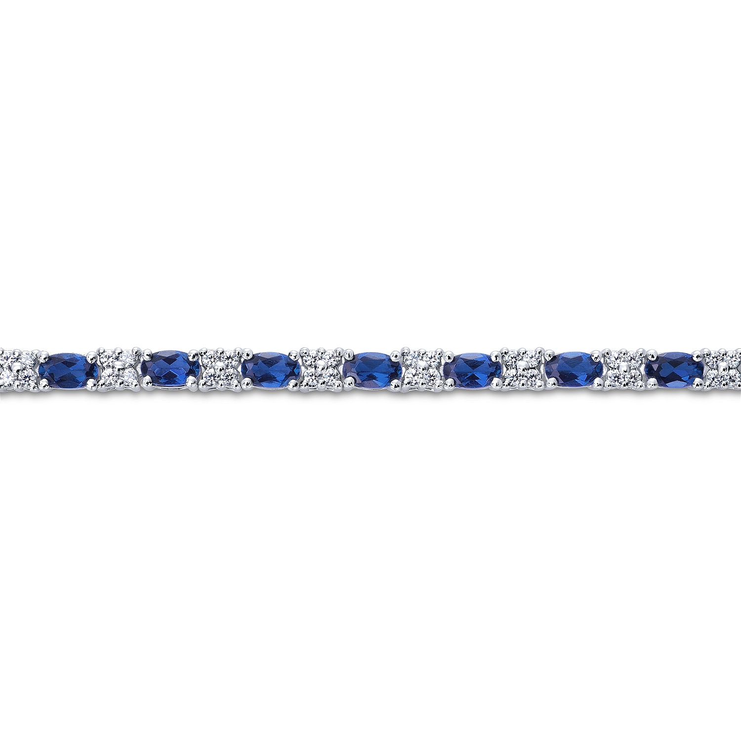 Online WHITE GOLD FINISH Womens 2 Layer Blue Sapphire Created Diamond Teardrop Charm Tennis Bracelet Perfect gift for birthdays, weddings, parties