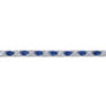 14K White Gold Diamond  Sapphire Tennis Bracelet - 1.1 ct