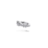 14K White Gold Diamond Single Ear Cuff - 0.2 ct