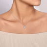 14K White Gold Diamond Snowflake Pendant Necklace - 0.51 ct