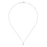 14K White Gold Diamond Spike Pendant Necklace - 0.06 ct