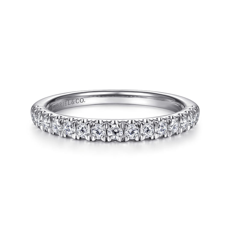14K White Gold Diamond Stackable Band - 0.3 ct - Shot 1
