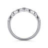 14K White Gold Diamond Stackable Ladies Ring - 0.11 ct