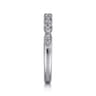 14K White Gold Diamond Stackable Ladies Ring - 0.11 ct