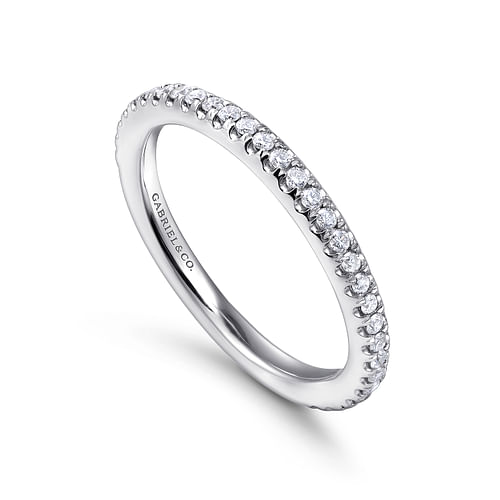 14K White Gold Diamond Stackable Ring - 0.25 ct - Shot 3