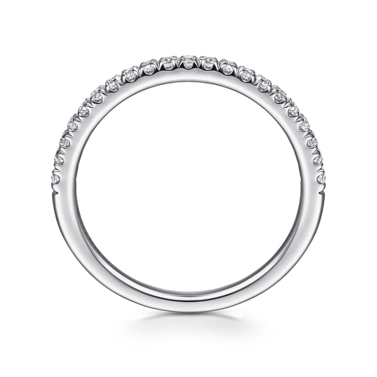 14K White Gold Diamond Stackable Ring - 0.25 ct - Shot 2