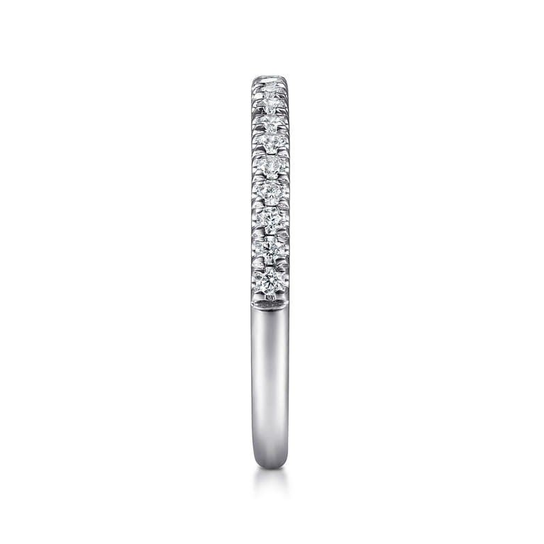14K White Gold Diamond Stackable Ring - 0.25 ct - Shot 4