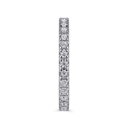 14K White Gold Diamond Stackable Ring