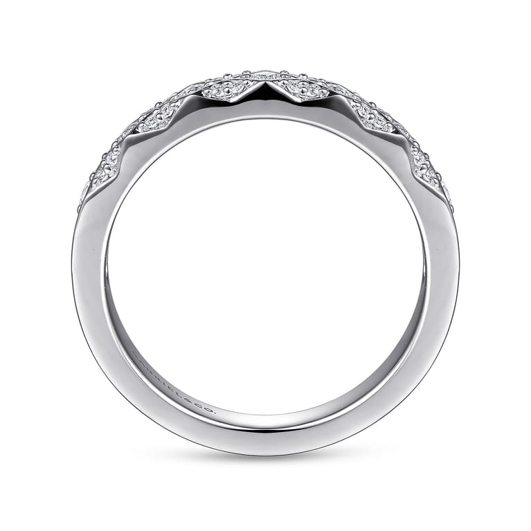14K White Gold Diamond Stackable Ring - 0.25 ct - Shot 2