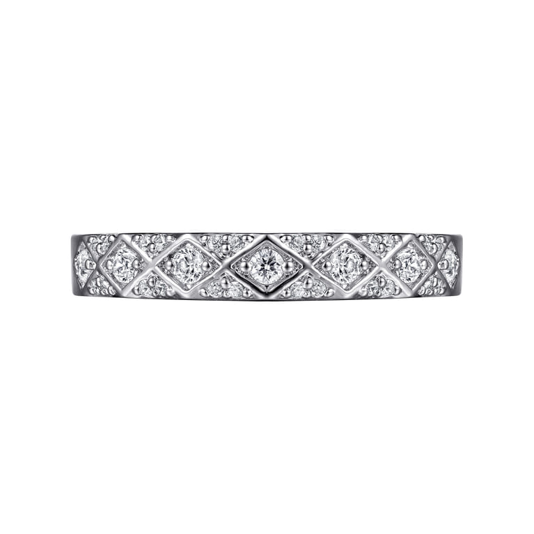 14K White Gold Diamond Stackable Ring - 0.25 ct - Shot 6