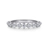 14K White Gold Diamond Stackable Ring - 0.58 ct