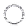 14K White Gold Diamond Stackable Ring - 0.58 ct