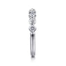 14K White Gold Diamond Stackable Ring - 0.58 ct