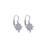 14K White Gold Diamond Star Drop Earrings - 0.3 ct
