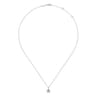 14K White Gold Diamond Star Pendant Necklace - 0.06 ct