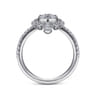 14K White Gold Diamond Starburst Statement Ring - 0.75 ct