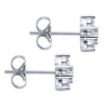 14K White Gold Diamond Stud Earrings - 0.71 ct