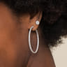 14K White Gold Diamond Stud Earrings - 0.25 ct